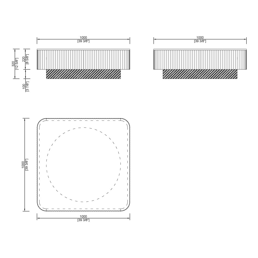 CUCJ007 Marble Tea Table with Drawer Storage