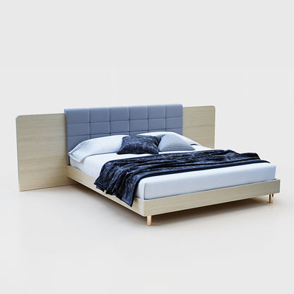 CUBED001 Wooden Bed Frame with Headboard Custom