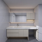 CUBV001 Bath Vanity with Wall Hung Cabinet