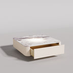 CUCJ007 Marble Tea Table with Drawer Storage