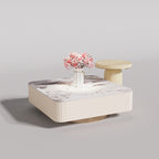 CUCJ007 Marble Tea Table with Drawer Storage