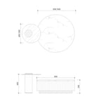 CUCJ014 Marble Top Decorating Nesting Coffee Tables