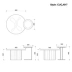CUCJ017 Marble Nesting Tables