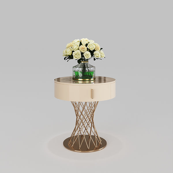 CUCTG002 Modern Bedside Table Round Cabinet