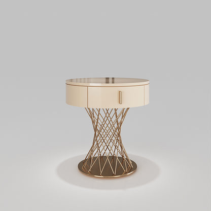 CUCTG002 Modern Bedside Table Round Cabinet