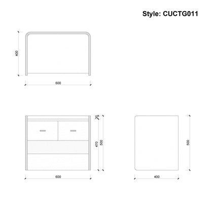 CUCTG011 Modern Night Beside Table Nightstand with Drawer