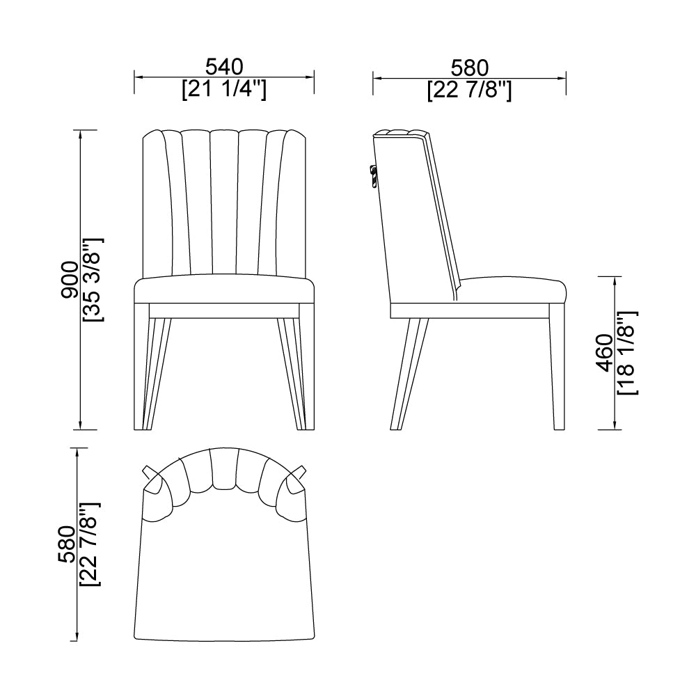 CUCY008 Fabric Upholstered Dining Room Chair