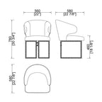 CUCY009 Modern Dining Room Chair with Fabric Upholstered