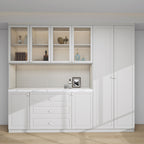 CUDC006 Living Room Tall Storage Cabinet with LED Light