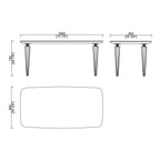 CUDT007 Counter Height Table for Dining Room