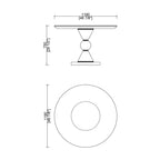 CUDT010 Round Breakfast Table Dining Room Set