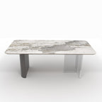 CUDT014 Custom Kitchen Dining Tables Marble Top