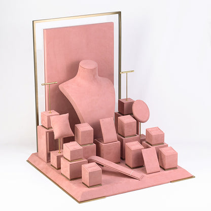 DS052 Pink Jewellery Display Stand Set