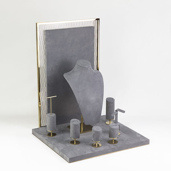 DS305 Jewellery Display Holder Set with Glass and Metal