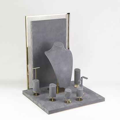 DS305 Jewellery Display Holder Set with Glass and Metal