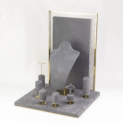 DS305 Jewellery Display Holder Set with Glass and Metal