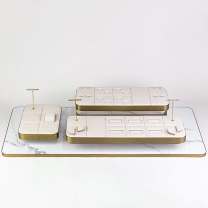 DS309 Jewellery Display Holder Trays Set Marble Base