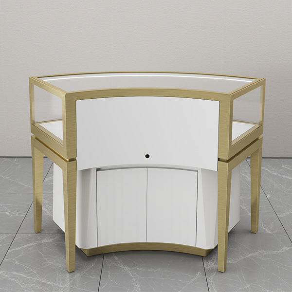 MT-42 Curved Jewellery Display Counter with Base Cabinet