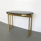 TBL006 Oval Marble Table Top Desk Metal Base